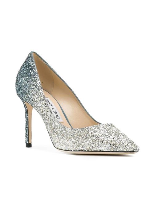 Dusk blue and silver Romy pumps Jimmy Choo | ROMY85BRESILVER/DUSKBLUE